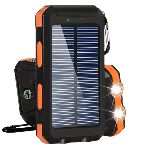 NNETM 10000mAh Portable Solar Power Bank with Dual USB-0