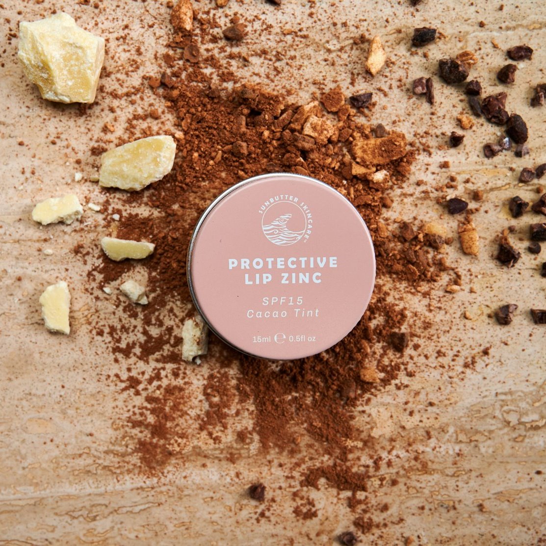 SPF15 Protective Lip Zinc - Cacao Tint *SHORT DATED*