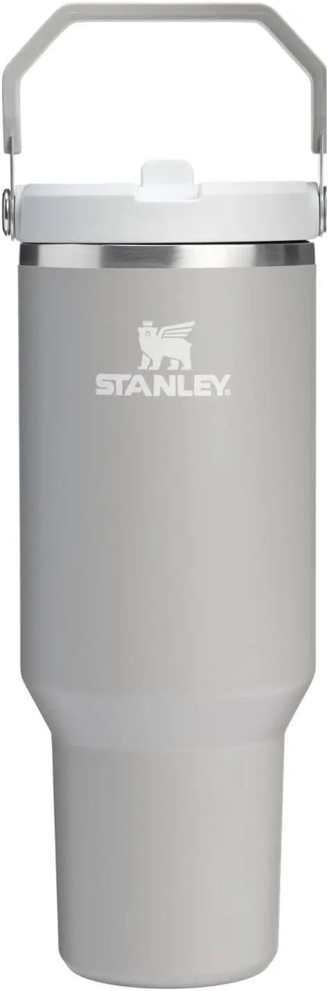 STANLEY IceFlow 2.0 Flip Straw Tumbler, 30 oz, Rose Quartz | Easy Carry Handle | Twist On Lid and Flip Up Straw | Leak Resistant Water Bottle | Insulated Stainless Steel | BPA-Free Coastal Adventure Co