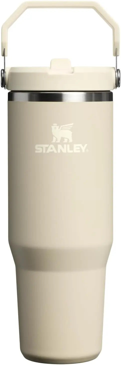 STANLEY IceFlow 2.0 Flip Straw Tumbler, 30 oz, Rose Quartz | Easy Carry Handle | Twist On Lid and Flip Up Straw | Leak Resistant Water Bottle | Insulated Stainless Steel | BPA-Free Coastal Adventure Co
