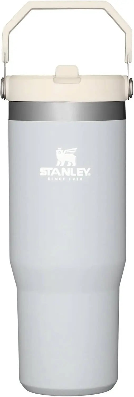 STANLEY IceFlow 2.0 Flip Straw Tumbler, 30 oz, Rose Quartz | Easy Carry Handle | Twist On Lid and Flip Up Straw | Leak Resistant Water Bottle | Insulated Stainless Steel | BPA-Free Coastal Adventure Co