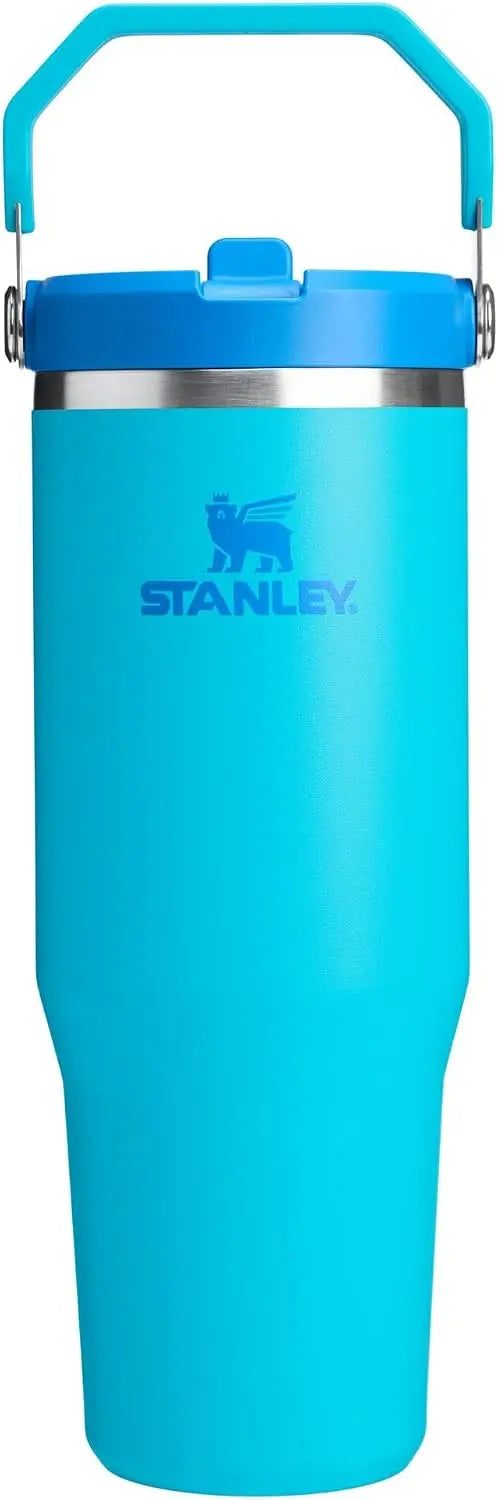STANLEY IceFlow 2.0 Flip Straw Tumbler, 30 oz, Rose Quartz | Easy Carry Handle | Twist On Lid and Flip Up Straw | Leak Resistant Water Bottle | Insulated Stainless Steel | BPA-Free Coastal Adventure Co