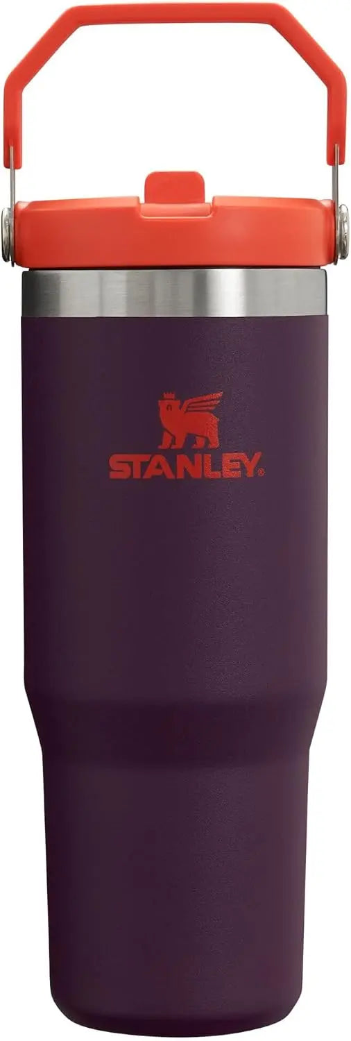 STANLEY IceFlow 2.0 Flip Straw Tumbler, 30 oz, Rose Quartz | Easy Carry Handle | Twist On Lid and Flip Up Straw | Leak Resistant Water Bottle | Insulated Stainless Steel | BPA-Free Coastal Adventure Co