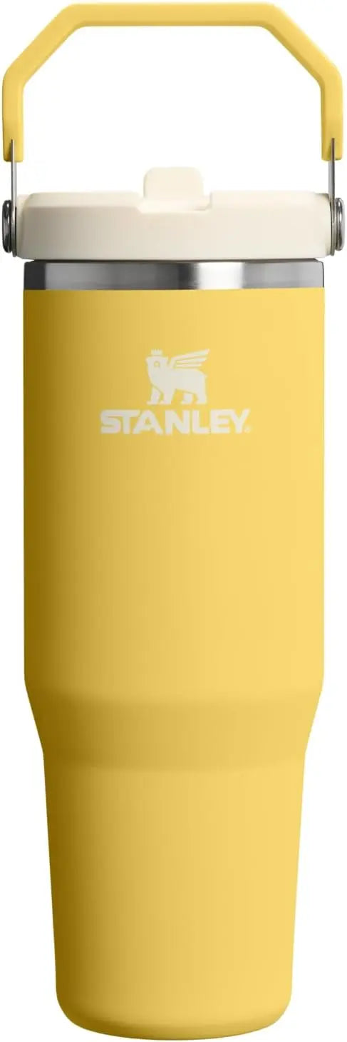 STANLEY IceFlow 2.0 Flip Straw Tumbler, 30 oz, Rose Quartz | Easy Carry Handle | Twist On Lid and Flip Up Straw | Leak Resistant Water Bottle | Insulated Stainless Steel | BPA-Free Coastal Adventure Co
