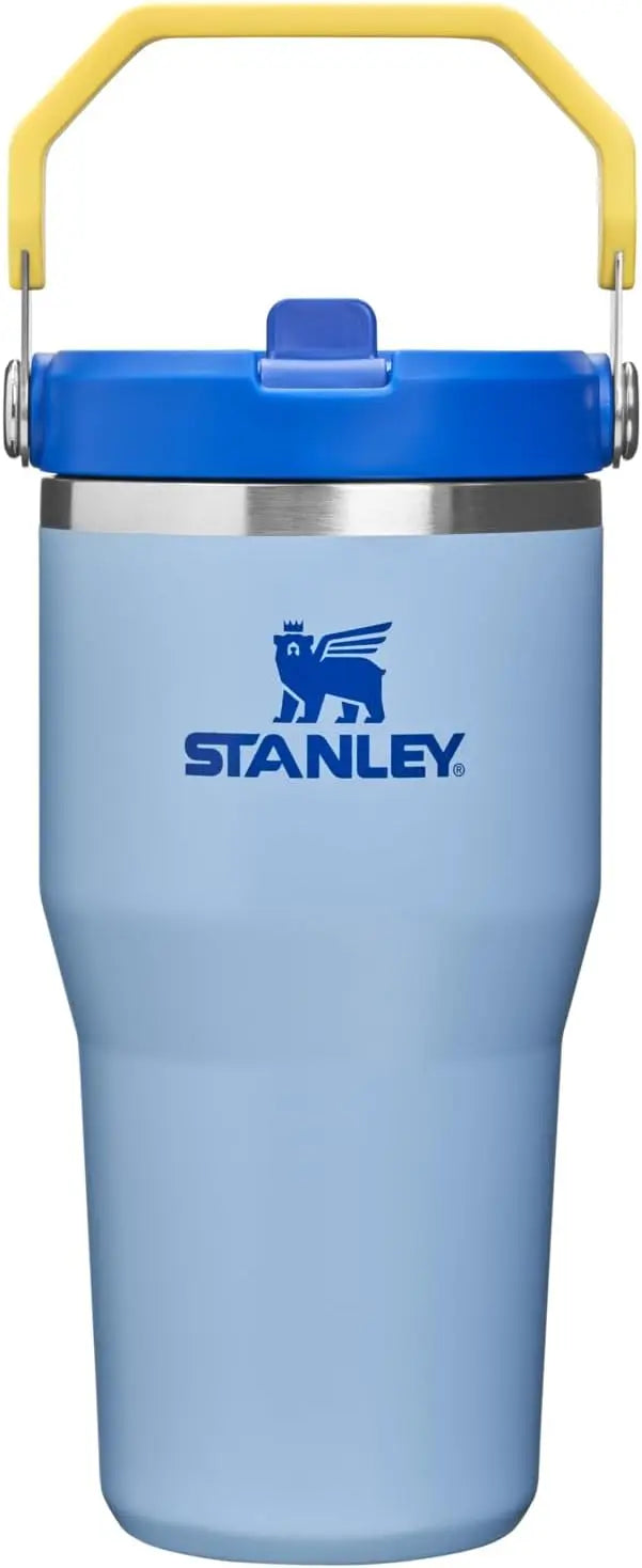 STANLEY IceFlow 2.0 Flip Straw Tumbler, 30 oz, Rose Quartz | Easy Carry Handle | Twist On Lid and Flip Up Straw | Leak Resistant Water Bottle | Insulated Stainless Steel | BPA-Free Coastal Adventure Co