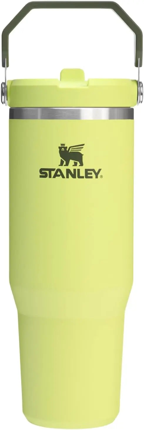 STANLEY IceFlow 2.0 Flip Straw Tumbler, 30 oz, Rose Quartz | Easy Carry Handle | Twist On Lid and Flip Up Straw | Leak Resistant Water Bottle | Insulated Stainless Steel | BPA-Free Coastal Adventure Co