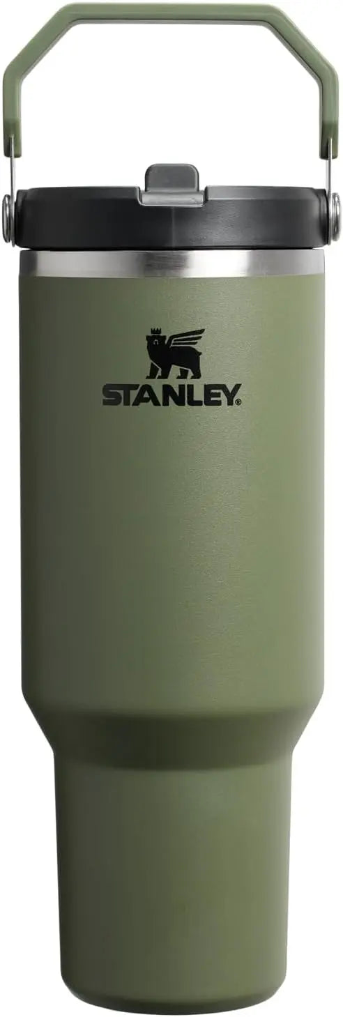 STANLEY IceFlow 2.0 Flip Straw Tumbler, 30 oz, Rose Quartz | Easy Carry Handle | Twist On Lid and Flip Up Straw | Leak Resistant Water Bottle | Insulated Stainless Steel | BPA-Free Coastal Adventure Co