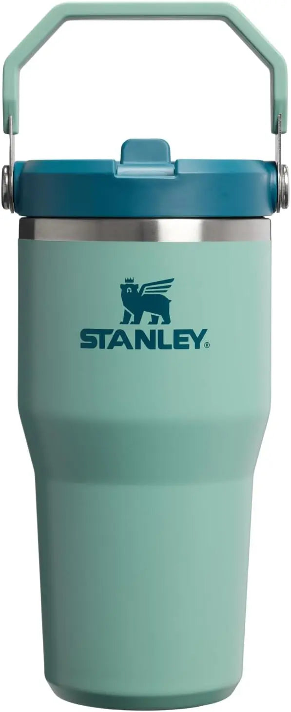STANLEY IceFlow 2.0 Flip Straw Tumbler, 30 oz, Rose Quartz | Easy Carry Handle | Twist On Lid and Flip Up Straw | Leak Resistant Water Bottle | Insulated Stainless Steel | BPA-Free Coastal Adventure Co