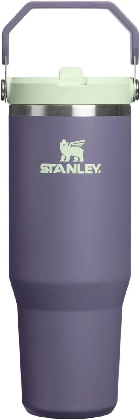 STANLEY IceFlow 2.0 Flip Straw Tumbler, 30 oz, Rose Quartz | Easy Carry Handle | Twist On Lid and Flip Up Straw | Leak Resistant Water Bottle | Insulated Stainless Steel | BPA-Free Coastal Adventure Co