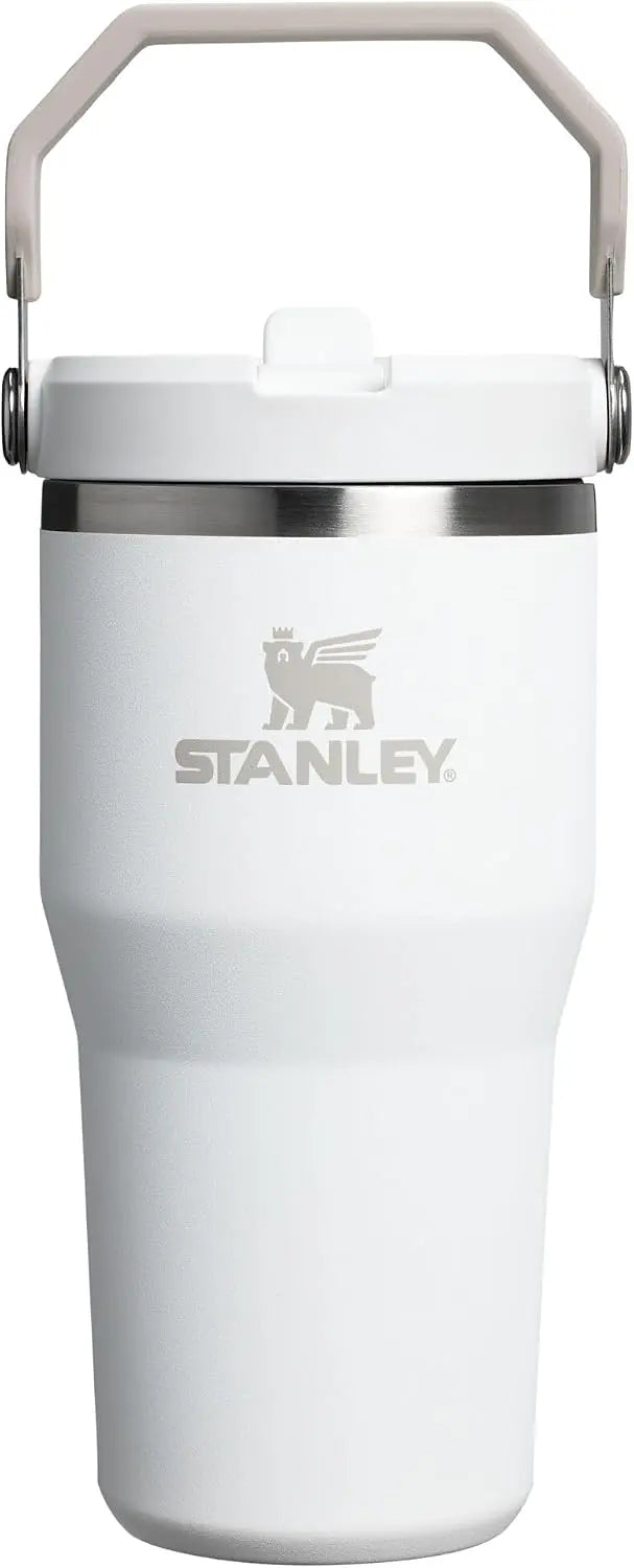 STANLEY IceFlow 2.0 Flip Straw Tumbler, 30 oz, Rose Quartz | Easy Carry Handle | Twist On Lid and Flip Up Straw | Leak Resistant Water Bottle | Insulated Stainless Steel | BPA-Free Coastal Adventure Co