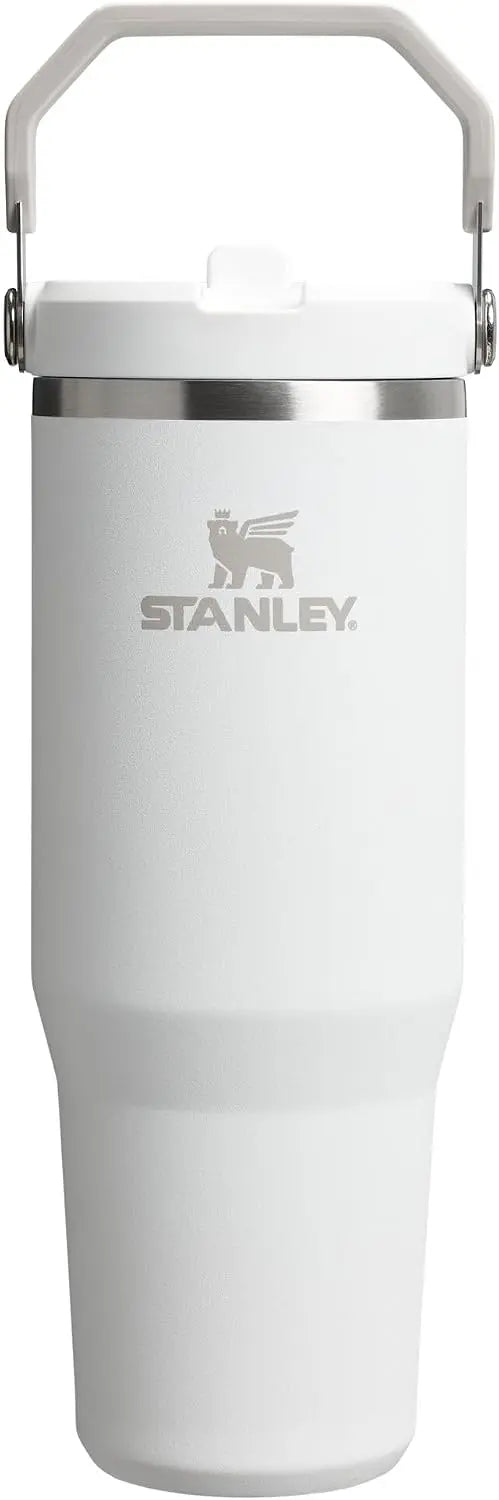 STANLEY IceFlow 2.0 Flip Straw Tumbler, 30 oz, Rose Quartz | Easy Carry Handle | Twist On Lid and Flip Up Straw | Leak Resistant Water Bottle | Insulated Stainless Steel | BPA-Free Coastal Adventure Co