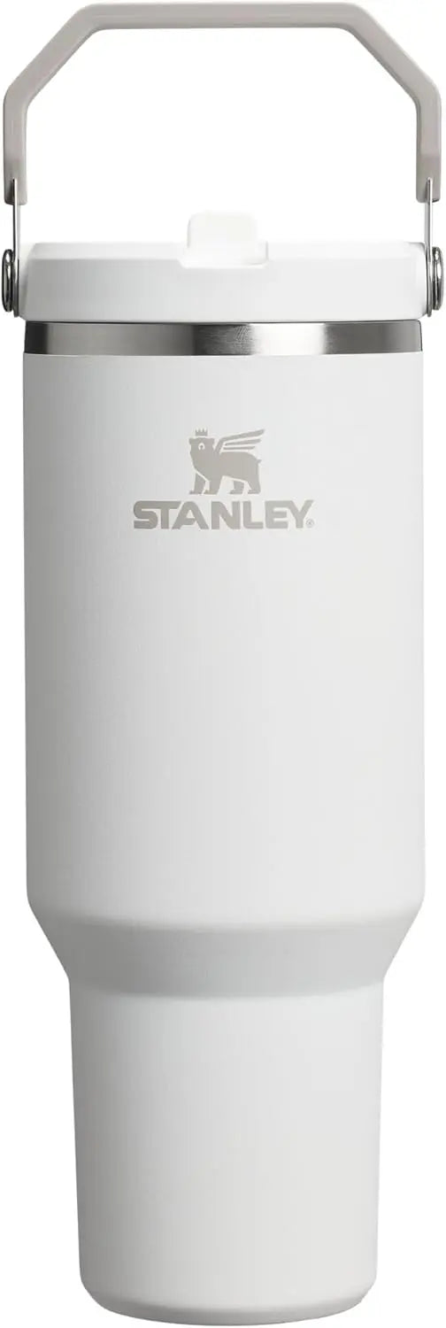 STANLEY IceFlow 2.0 Flip Straw Tumbler, 30 oz, Rose Quartz | Easy Carry Handle | Twist On Lid and Flip Up Straw | Leak Resistant Water Bottle | Insulated Stainless Steel | BPA-Free Coastal Adventure Co