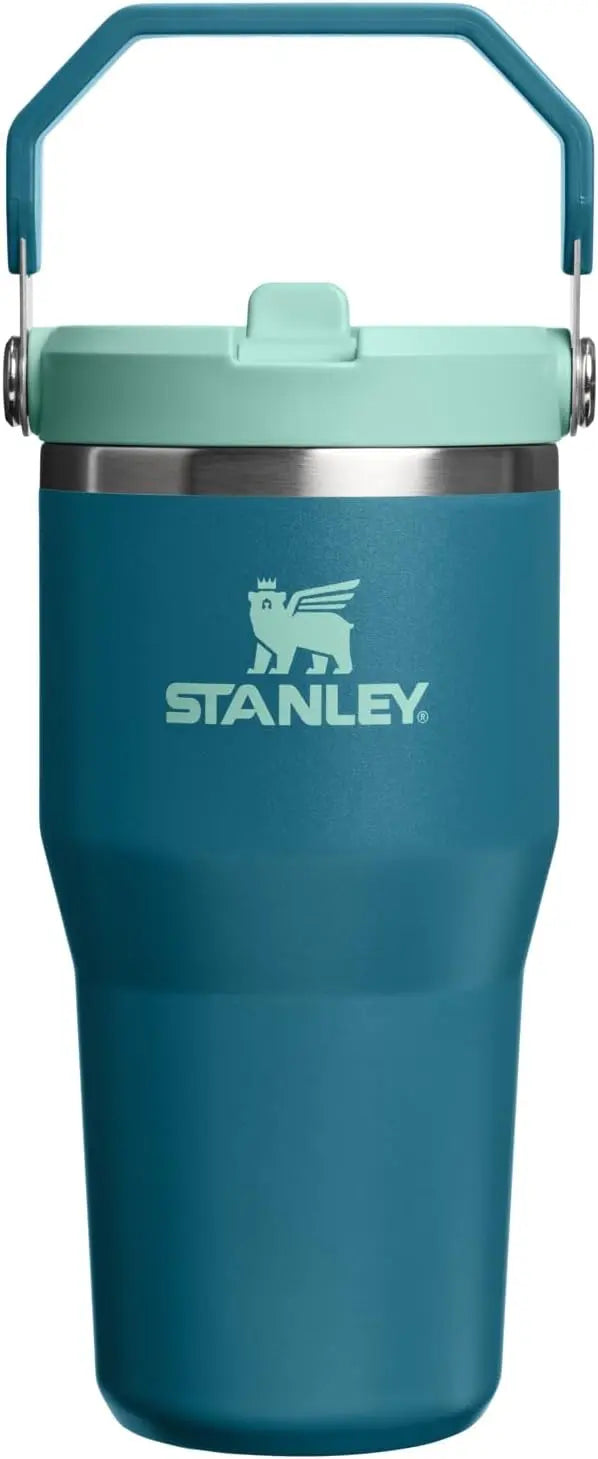 STANLEY IceFlow 2.0 Flip Straw Tumbler, 30 oz, Rose Quartz | Easy Carry Handle | Twist On Lid and Flip Up Straw | Leak Resistant Water Bottle | Insulated Stainless Steel | BPA-Free Coastal Adventure Co