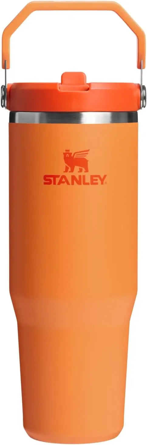 STANLEY IceFlow 2.0 Flip Straw Tumbler, 30 oz, Rose Quartz | Easy Carry Handle | Twist On Lid and Flip Up Straw | Leak Resistant Water Bottle | Insulated Stainless Steel | BPA-Free Coastal Adventure Co
