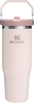 STANLEY IceFlow 2.0 Flip Straw Tumbler, 30 oz, Rose Quartz | Easy Carry Handle | Twist On Lid and Flip Up Straw | Leak Resistant Water Bottle | Insulated Stainless Steel | BPA-Free Coastal Adventure Co