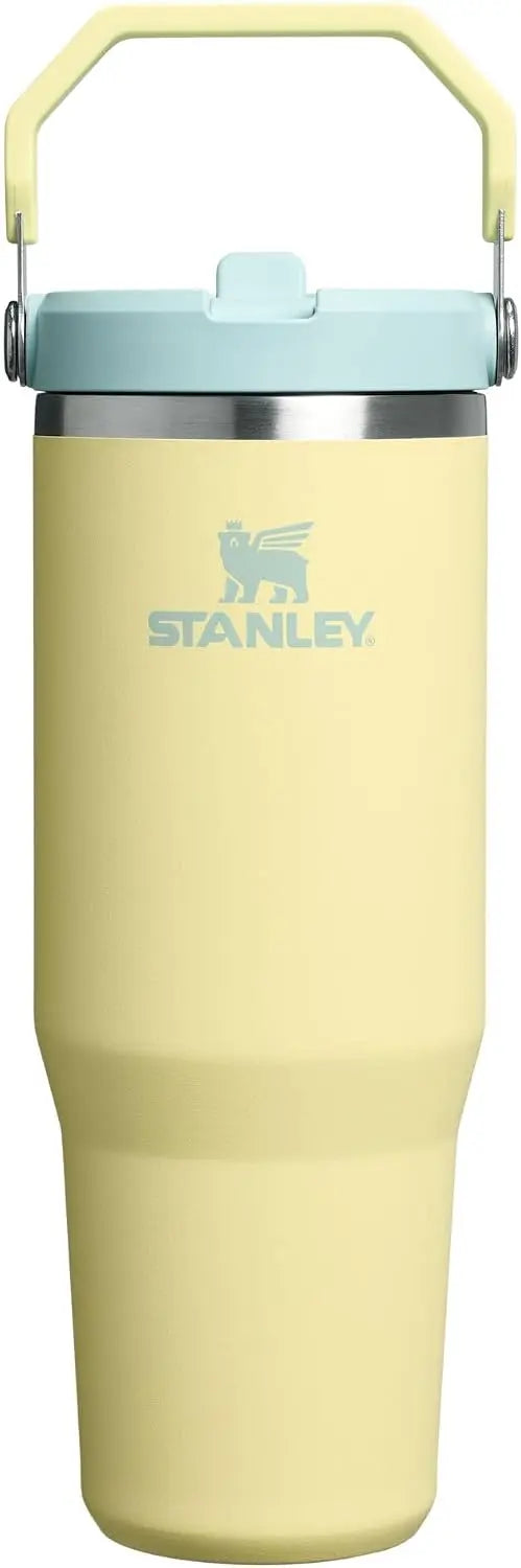 STANLEY IceFlow 2.0 Flip Straw Tumbler, 30 oz, Rose Quartz | Easy Carry Handle | Twist On Lid and Flip Up Straw | Leak Resistant Water Bottle | Insulated Stainless Steel | BPA-Free Coastal Adventure Co