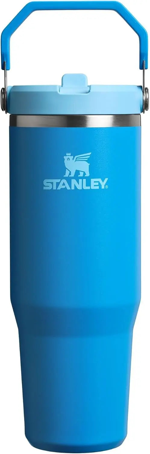 STANLEY IceFlow 2.0 Flip Straw Tumbler, 30 oz, Rose Quartz | Easy Carry Handle | Twist On Lid and Flip Up Straw | Leak Resistant Water Bottle | Insulated Stainless Steel | BPA-Free Coastal Adventure Co