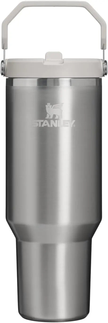 STANLEY IceFlow 2.0 Flip Straw Tumbler, 30 oz, Rose Quartz | Easy Carry Handle | Twist On Lid and Flip Up Straw | Leak Resistant Water Bottle | Insulated Stainless Steel | BPA-Free Coastal Adventure Co