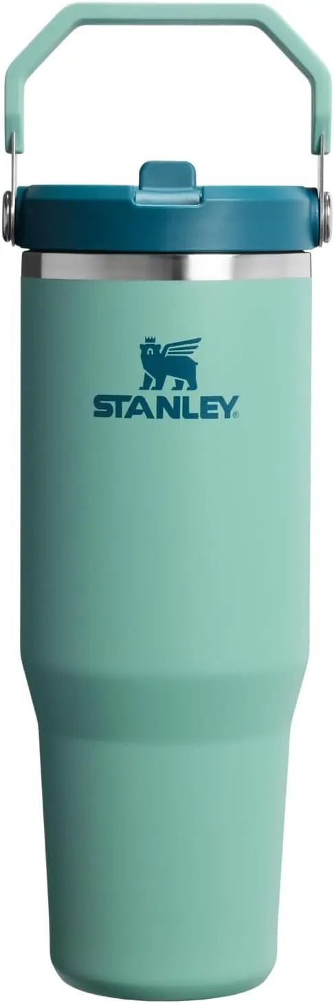 STANLEY IceFlow 2.0 Flip Straw Tumbler, 30 oz, Rose Quartz | Easy Carry Handle | Twist On Lid and Flip Up Straw | Leak Resistant Water Bottle | Insulated Stainless Steel | BPA-Free Coastal Adventure Co