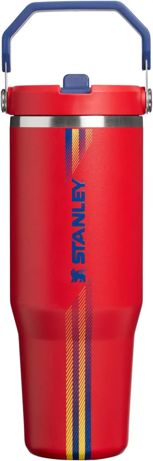 STANLEY IceFlow 2.0 Flip Straw Tumbler, 30 oz, Rose Quartz | Easy Carry Handle | Twist On Lid and Flip Up Straw | Leak Resistant Water Bottle | Insulated Stainless Steel | BPA-Free Coastal Adventure Co