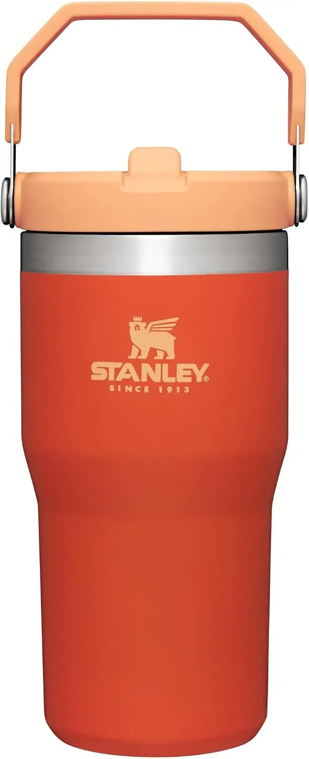 STANLEY IceFlow 2.0 Flip Straw Tumbler, 30 oz, Rose Quartz | Easy Carry Handle | Twist On Lid and Flip Up Straw | Leak Resistant Water Bottle | Insulated Stainless Steel | BPA-Free Coastal Adventure Co