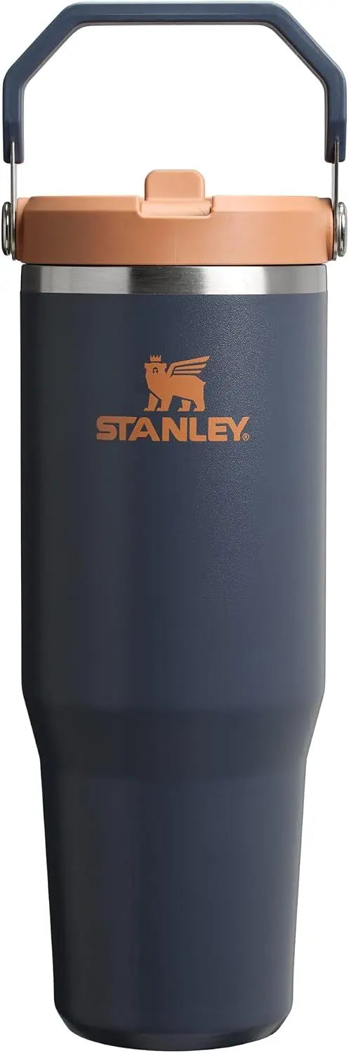 STANLEY IceFlow 2.0 Flip Straw Tumbler, 30 oz, Rose Quartz | Easy Carry Handle | Twist On Lid and Flip Up Straw | Leak Resistant Water Bottle | Insulated Stainless Steel | BPA-Free Coastal Adventure Co