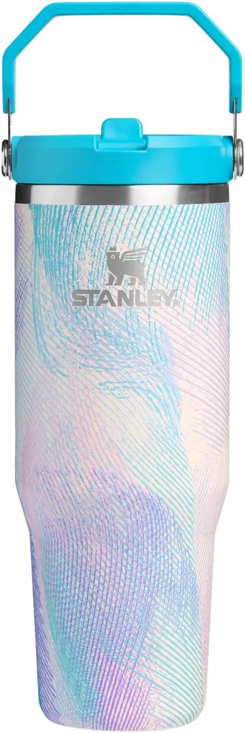 STANLEY IceFlow 2.0 Flip Straw Tumbler, 30 oz, Rose Quartz | Easy Carry Handle | Twist On Lid and Flip Up Straw | Leak Resistant Water Bottle | Insulated Stainless Steel | BPA-Free Coastal Adventure Co