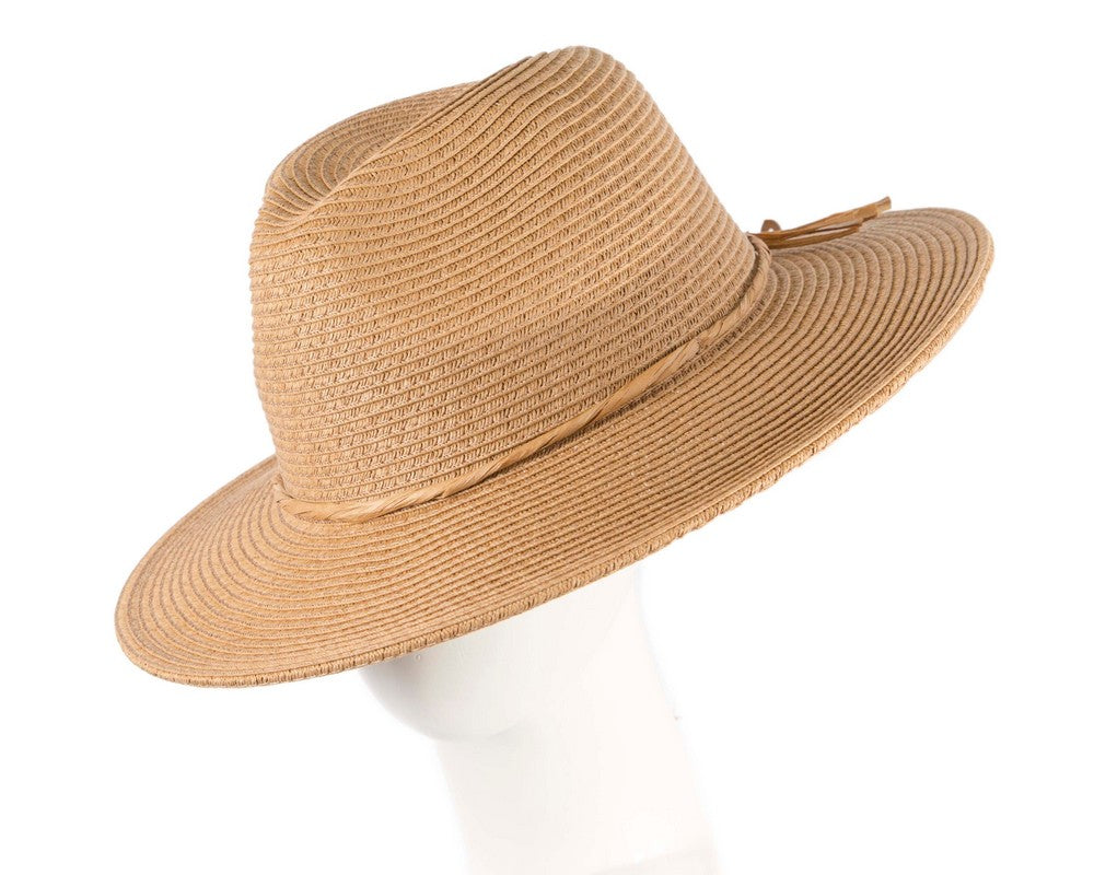 Beige Hat & Bag Summer Beach Set-1