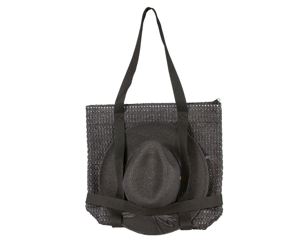 Black Hat & Bag Summer Beach Set-0