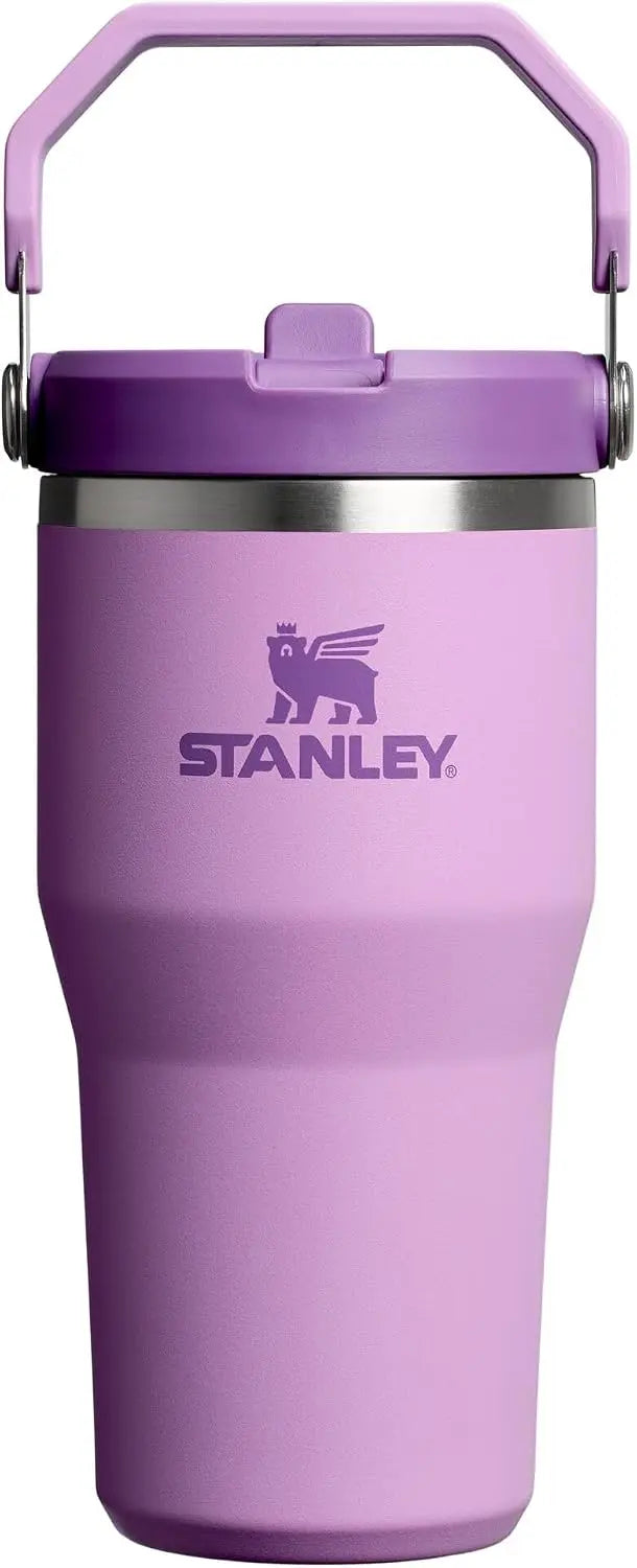 STANLEY IceFlow 2.0 Flip Straw Tumbler, 30 oz, Rose Quartz | Easy Carry Handle | Twist On Lid and Flip Up Straw | Leak Resistant Water Bottle | Insulated Stainless Steel | BPA-Free Coastal Adventure Co