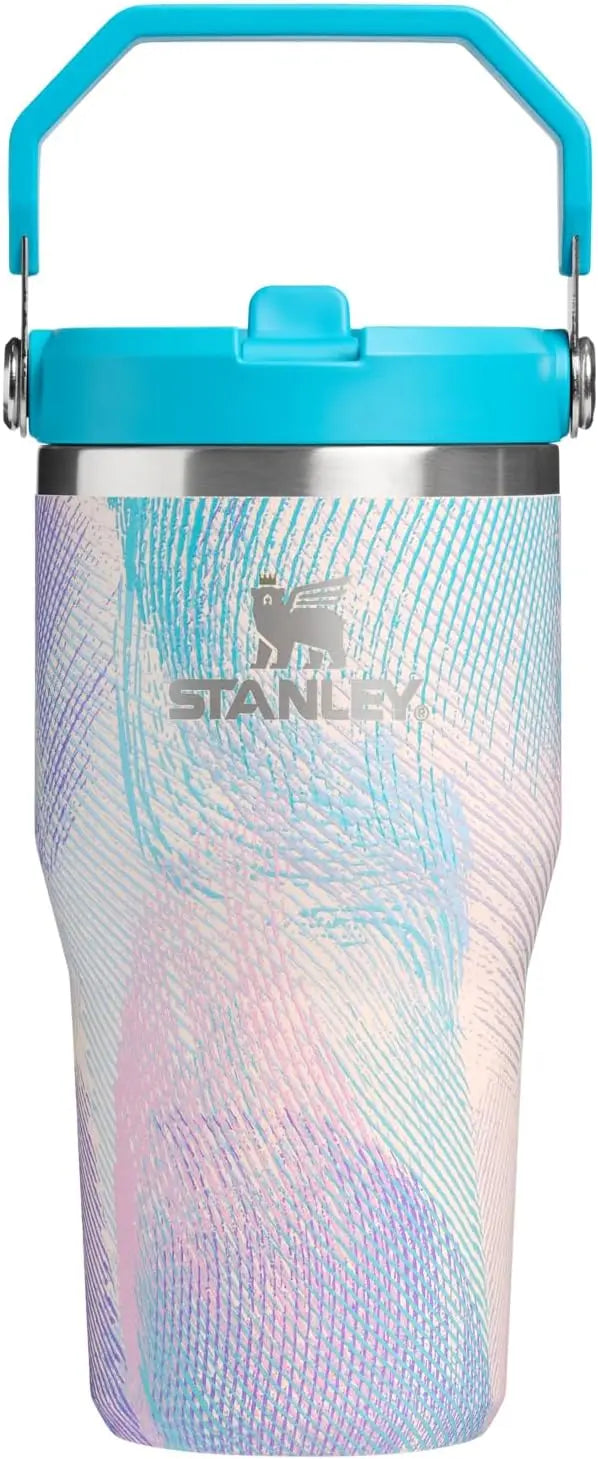 STANLEY IceFlow 2.0 Flip Straw Tumbler, 30 oz, Rose Quartz | Easy Carry Handle | Twist On Lid and Flip Up Straw | Leak Resistant Water Bottle | Insulated Stainless Steel | BPA-Free Coastal Adventure Co