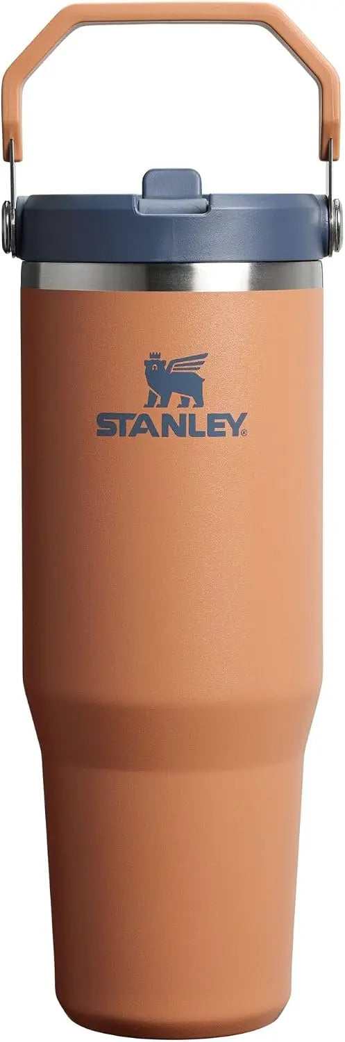 STANLEY IceFlow 2.0 Flip Straw Tumbler, 30 oz, Rose Quartz | Easy Carry Handle | Twist On Lid and Flip Up Straw | Leak Resistant Water Bottle | Insulated Stainless Steel | BPA-Free Coastal Adventure Co