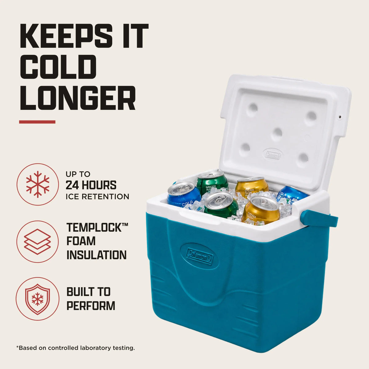 Coleman Chiller 9/16/30/48/60qt Cooler with Ice Retention, Leak Resistant, Great for Camping, Concerts, Sports, and More Coastal Adventure Co