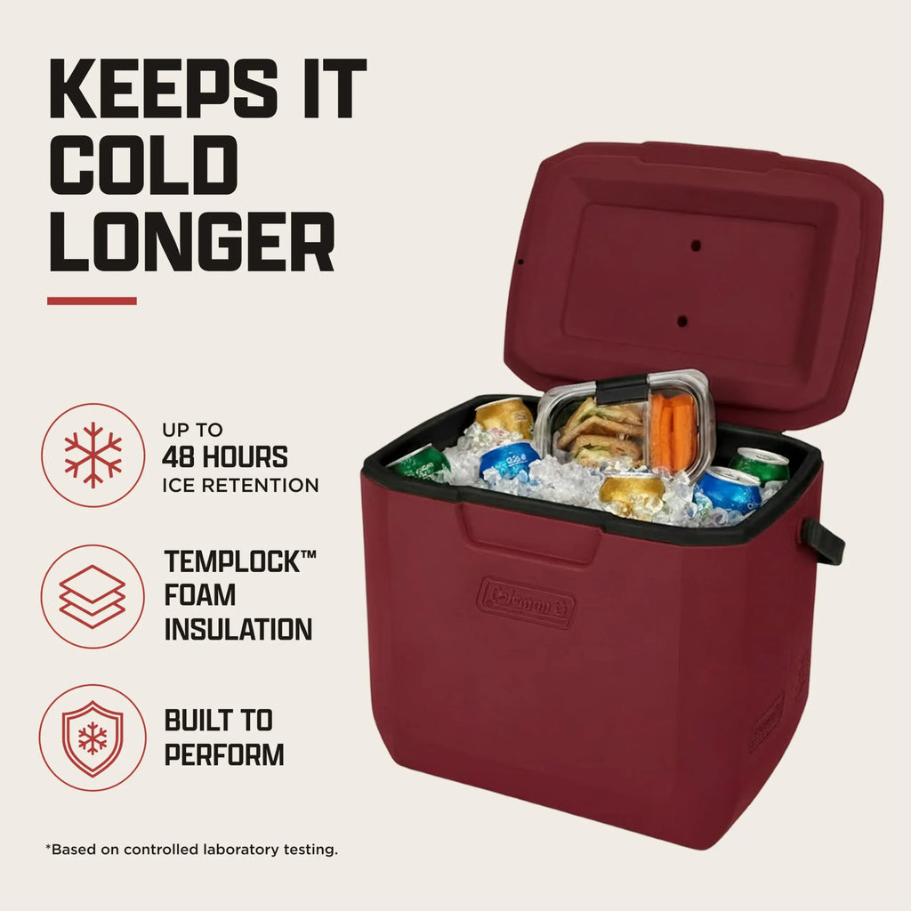 Coleman Chiller 9/16/30/48/60qt Cooler with Ice Retention, Leak Resistant, Great for Camping, Concerts, Sports, and More Coastal Adventure Co