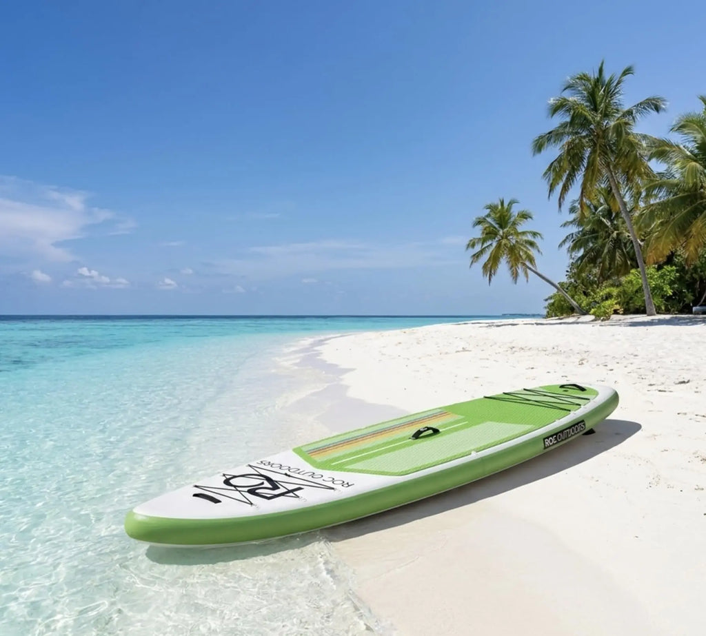 Roc Inflatable Stand Up Paddle Board 10' 6" with Premium SUP Paddle Board Accessories, Wide Stable Design, Non-Slip Comfort Deck for Youth & Adults Coastal Adventure Co