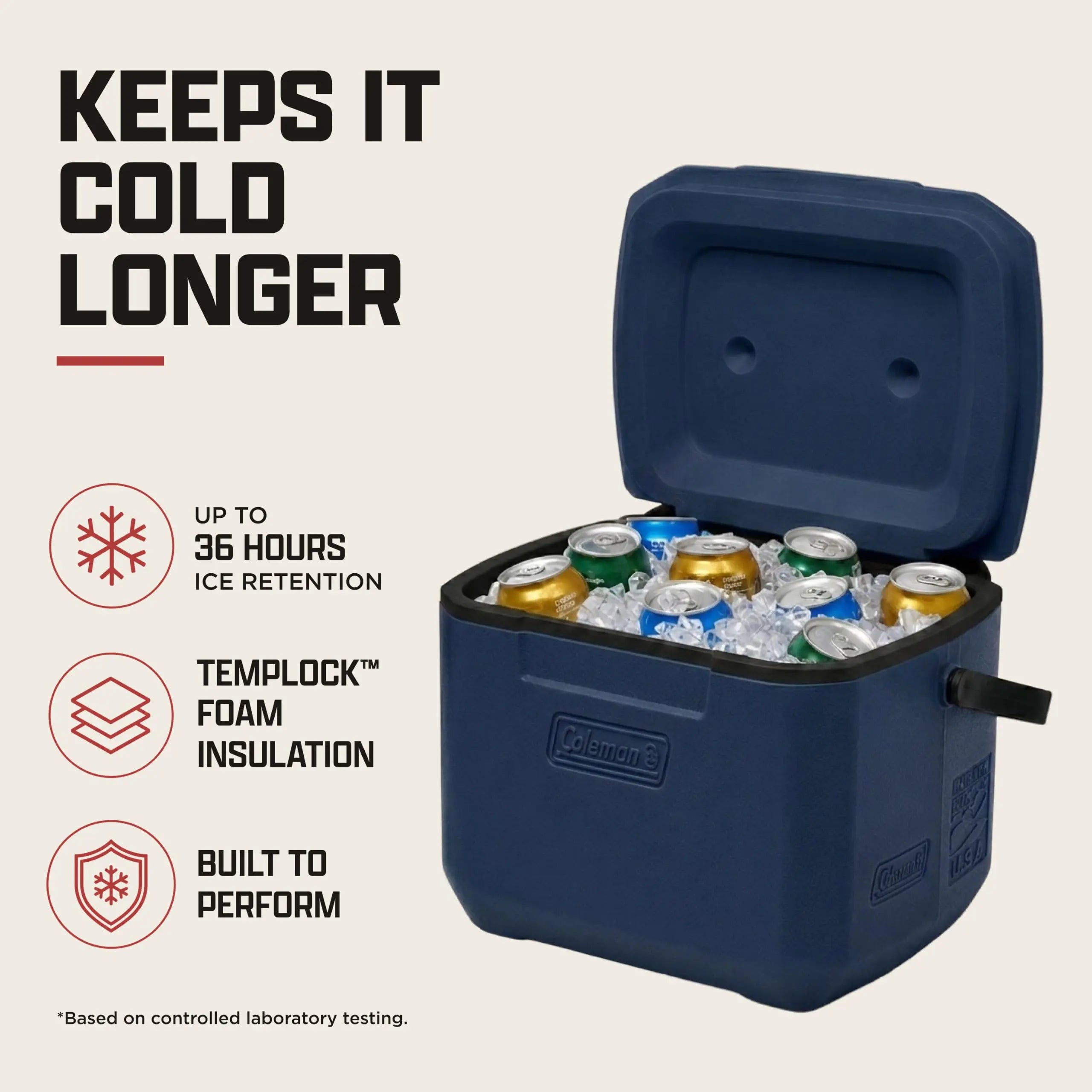 Coleman Chiller 9/16/30/48/60qt Cooler with Ice Retention, Leak Resistant, Great for Camping, Concerts, Sports, and More Coastal Adventure Co