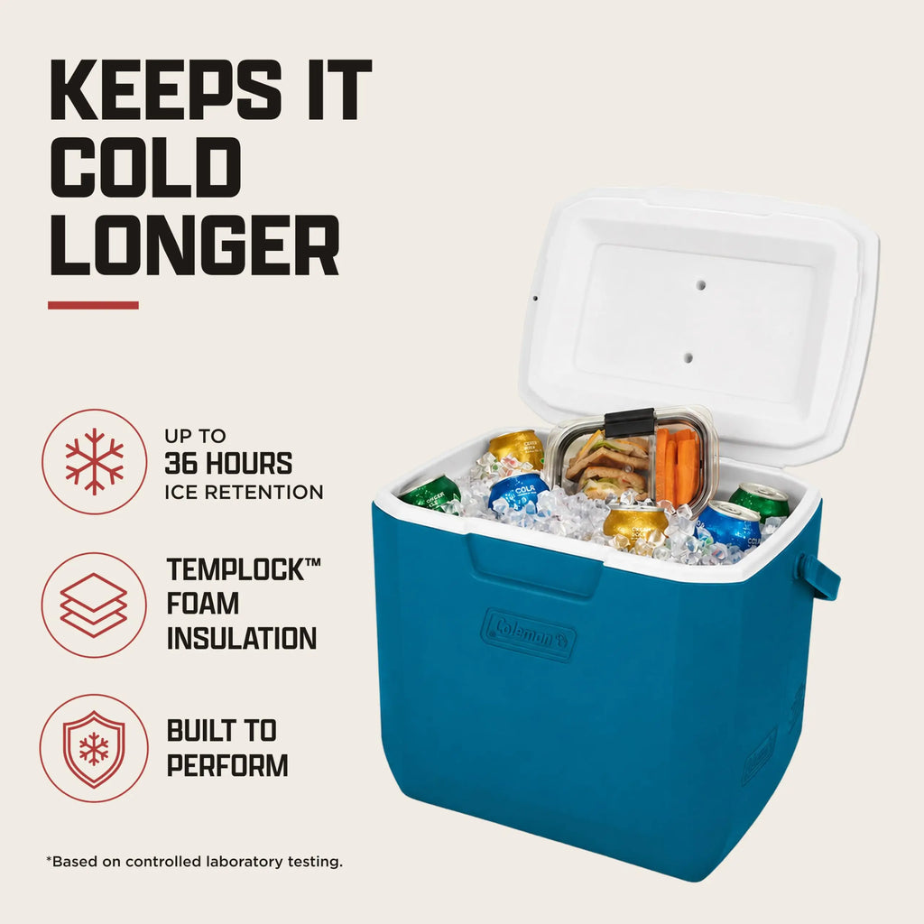 Coleman Chiller 9/16/30/48/60qt Cooler with Ice Retention, Leak Resistant, Great for Camping, Concerts, Sports, and More Coastal Adventure Co