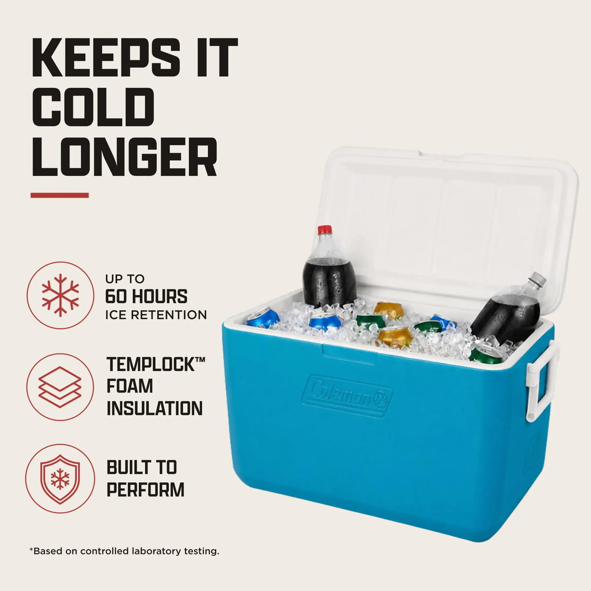 Coleman Chiller 9/16/30/48/60qt Cooler with Ice Retention, Leak Resistant, Great for Camping, Concerts, Sports, and More Coastal Adventure Co