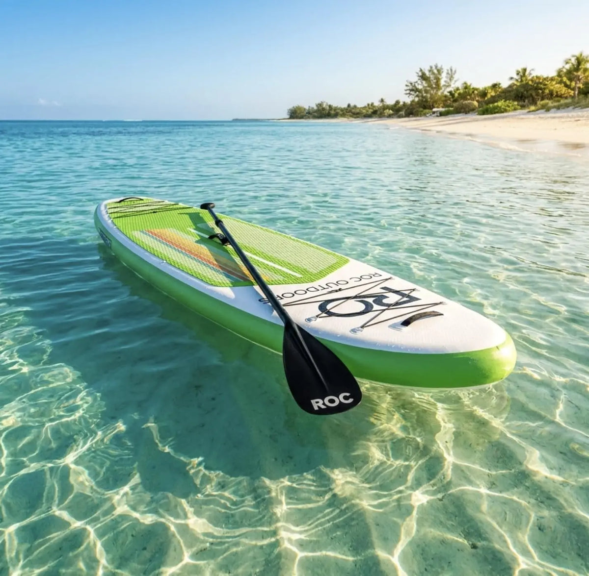 Roc Inflatable Stand Up Paddle Board 10' 6" with Premium SUP Paddle Board Accessories, Wide Stable Design, Non-Slip Comfort Deck for Youth & Adults Coastal Adventure Co