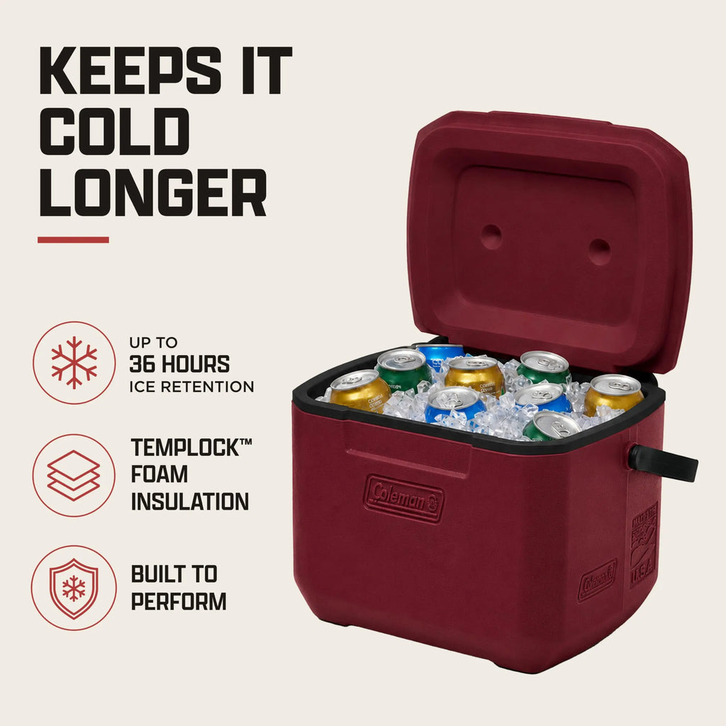 Coleman Chiller 9/16/30/48/60qt Cooler with Ice Retention, Leak Resistant, Great for Camping, Concerts, Sports, and More Coastal Adventure Co