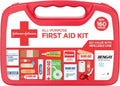 BAND-AID Brand All-Purpose Portable Compact First Aid Kit, 160 Piece | Emergency Wound Care Essentials with Adhesive Bandages, Gauze & Pain Relief for Home, Car, Dorm, Camping, Cruise & Travel Coastal Adventure Co