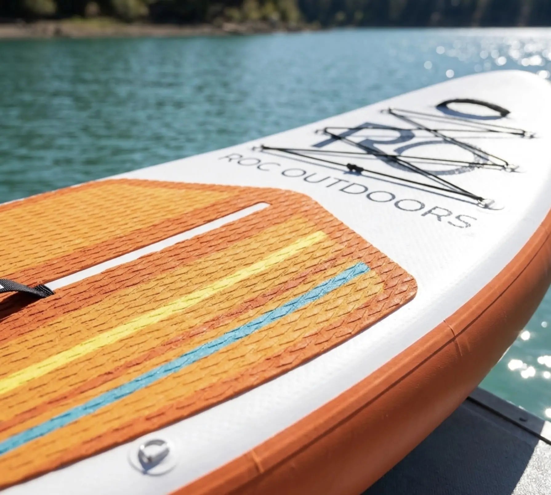 Roc Inflatable Stand Up Paddle Board 10' 6" with Premium SUP Paddle Board Accessories, Wide Stable Design, Non-Slip Comfort Deck for Youth & Adults Coastal Adventure Co