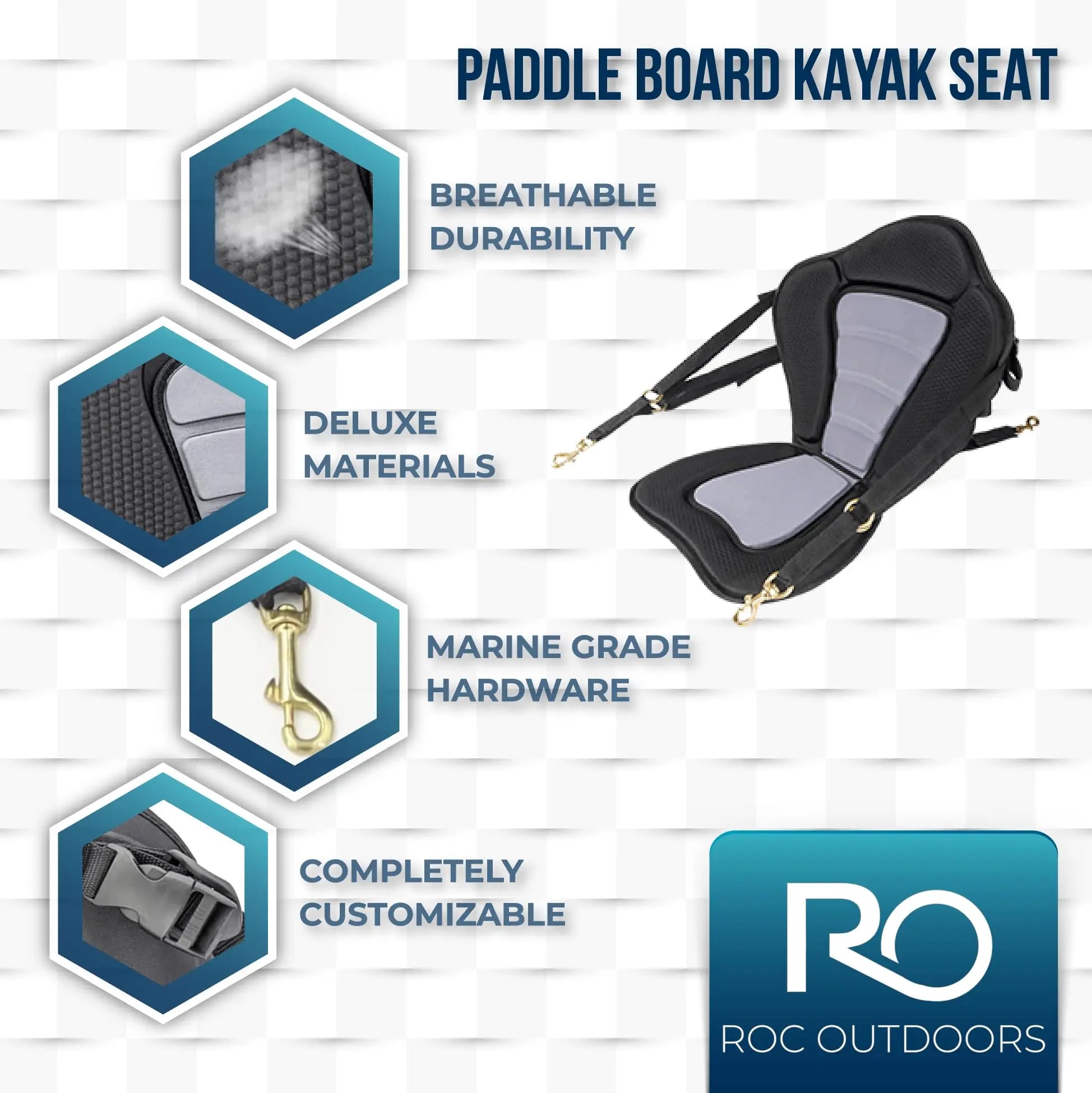 Roc Inflatable Stand Up Paddle Board 10' 6" with Premium SUP Paddle Board Accessories, Wide Stable Design, Non-Slip Comfort Deck for Youth & Adults Coastal Adventure Co