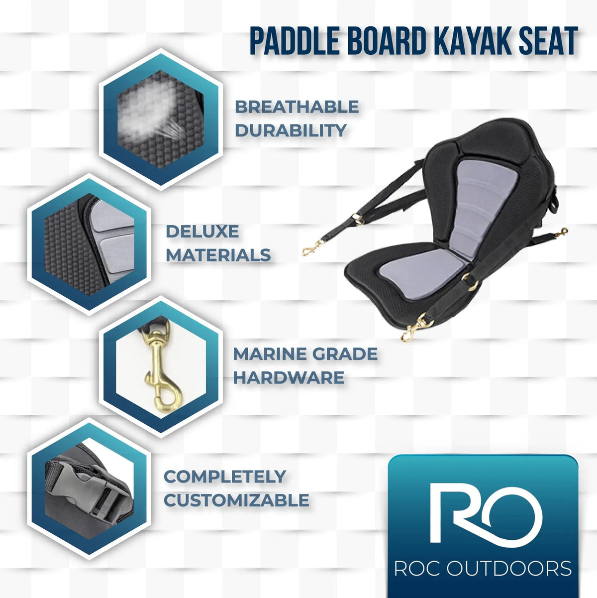 Roc Inflatable Stand Up Paddle Board 10' 6" with Premium SUP Paddle Board Accessories, Wide Stable Design, Non-Slip Comfort Deck for Youth & Adults Coastal Adventure Co