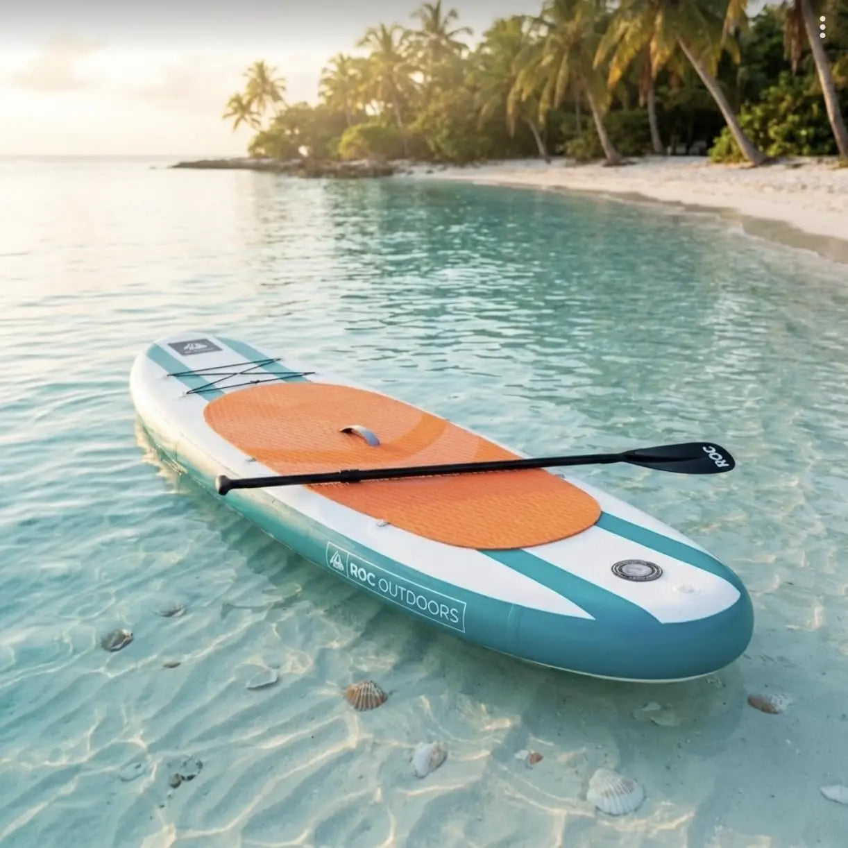 Roc Inflatable Stand Up Paddle Board 10' 6" with Premium SUP Paddle Board Accessories, Wide Stable Design, Non-Slip Comfort Deck for Youth & Adults Coastal Adventure Co