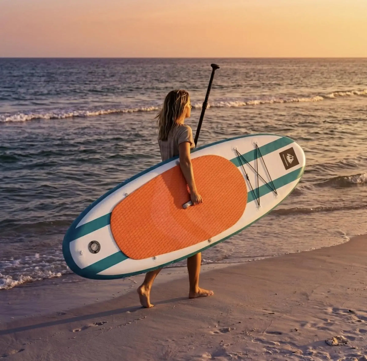 Roc Inflatable Stand Up Paddle Board 10' 6" with Premium SUP Paddle Board Accessories, Wide Stable Design, Non-Slip Comfort Deck for Youth & Adults Coastal Adventure Co