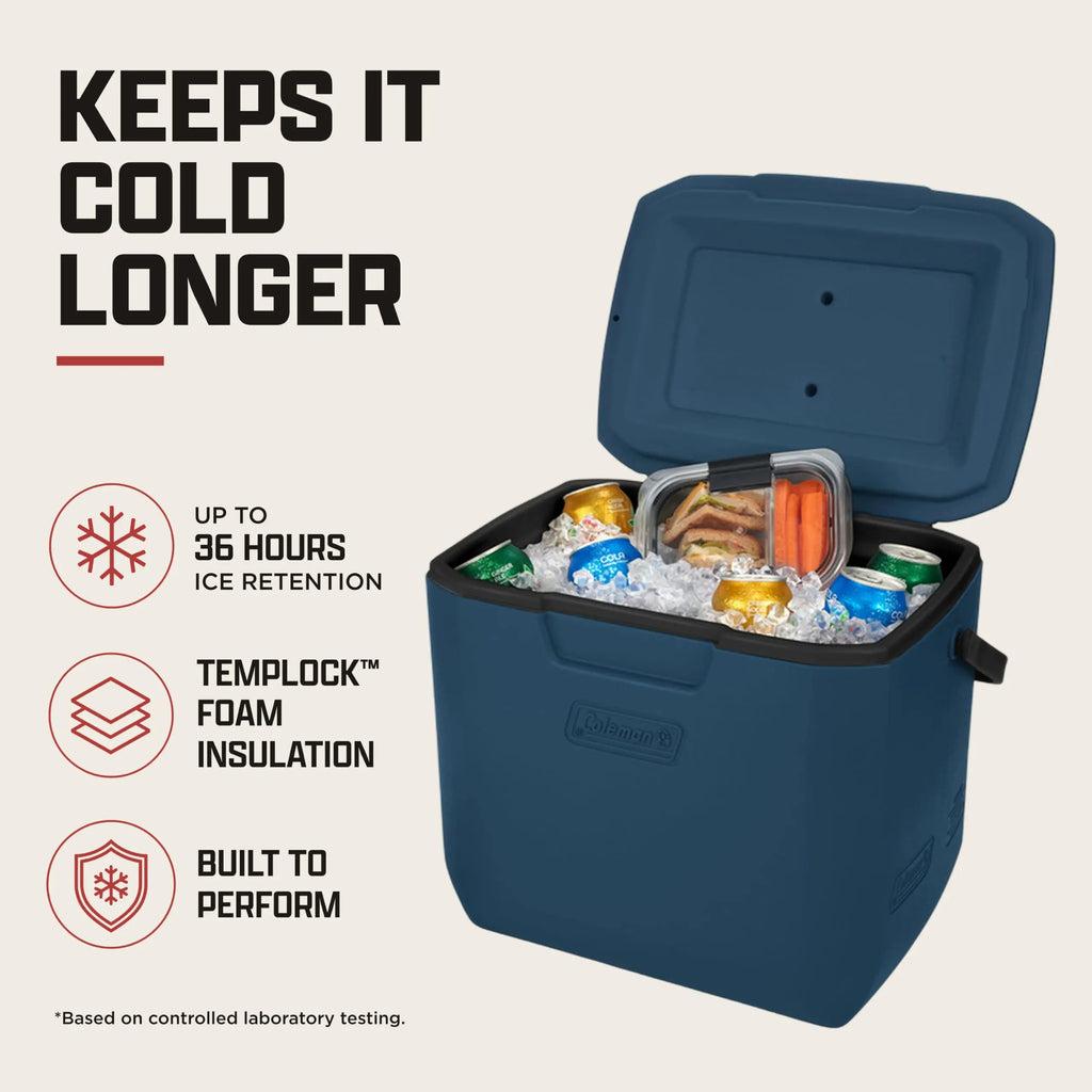 Coleman Chiller 9/16/30/48/60qt Cooler with Ice Retention, Leak Resistant, Great for Camping, Concerts, Sports, and More Coastal Adventure Co