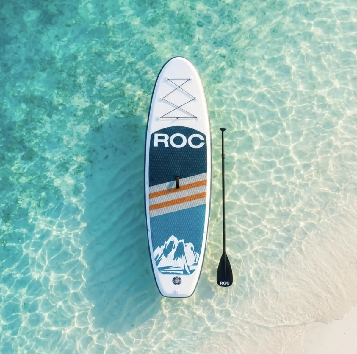 Roc Inflatable Stand Up Paddle Board 10' 6" with Premium SUP Paddle Board Accessories, Wide Stable Design, Non-Slip Comfort Deck for Youth & Adults Coastal Adventure Co