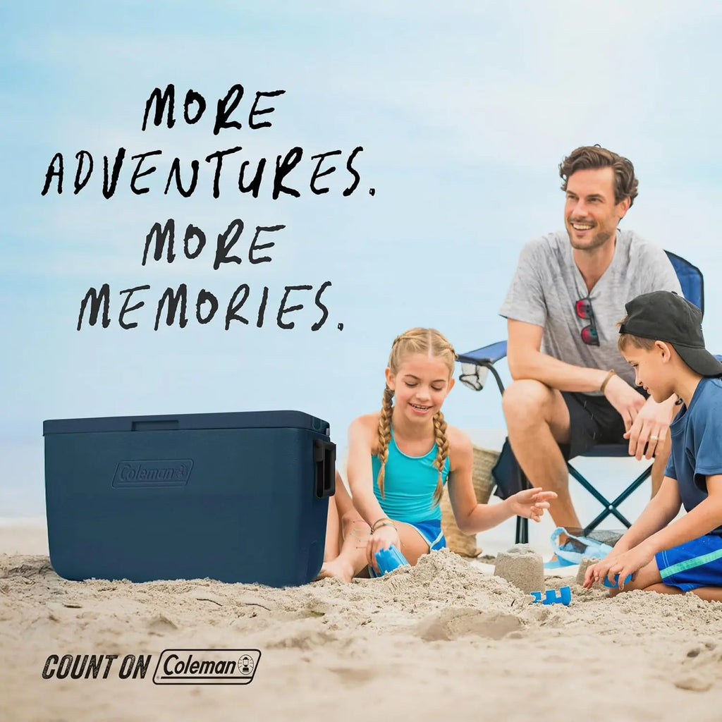 Coleman Chiller 9/16/30/48/60qt Cooler with Ice Retention, Leak Resistant, Great for Camping, Concerts, Sports, and More Coastal Adventure Co