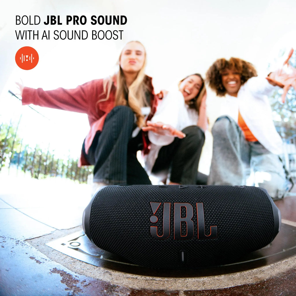 JBL Charge 6 Portable Bluetooth Speaker, Waterproof, Drop-Proof - Black | Long Battery Life Up To 28 Hours, Quick Charging, Built-In Powerbank, Weatherproof For Outdoor, Poolside, And Shower Use Coastal Adventure Co